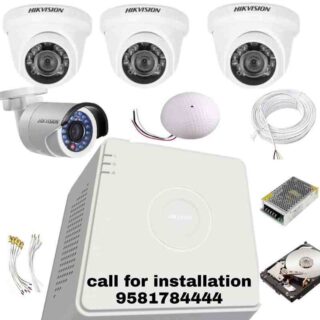 Hikvision 4camera CCTV Camera