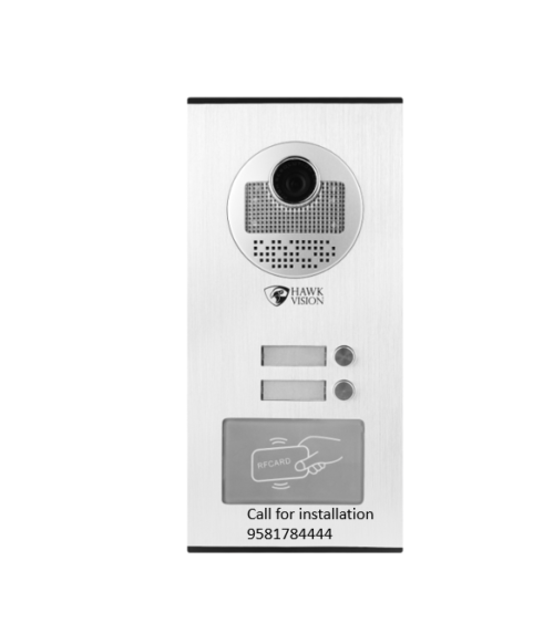 HAWKVISION VIDEO DOOR PHONE 2BELL OUTDOOR WITH RFID FUNCTION HV-D4-2-OU