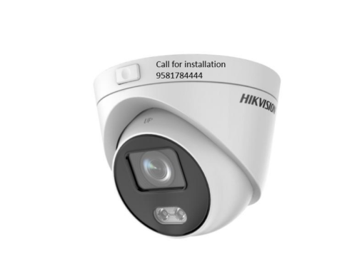 4MP IP COLORVU HIKVISION DOMEDS-2CD2347G3E-L CCTV CAMERA FULL DAY COLOR WITH SD CARD SLOT CCTV CAMERA SERVICE NEAR YOU