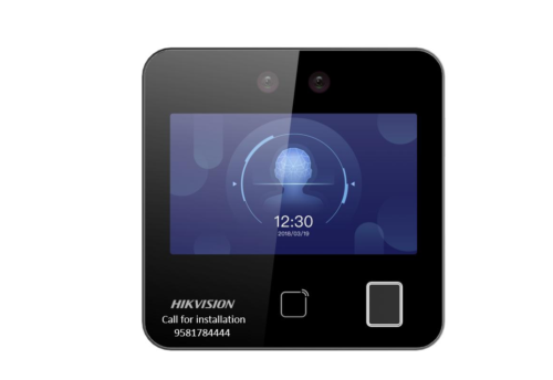 FACE RECOGNITION TERMINAL HIKVISION DS-K1T343EFWX FACE ACCESS TERMINAL BUILT-IN 4.3INCH TOUCH SCREEN TWOWAY AUDIO AND FINGERPRINT ACCESS