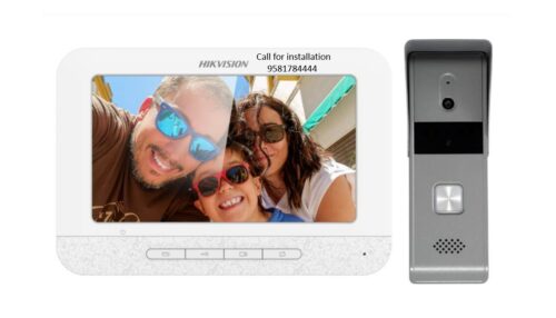 VIDEO DOOR PHONE HIKVISION DS-KIS203T VILLA ANALOG KIT WATE RESISTENT BUILT-IN MIC SPEAKER AND CAMERA ONE CALL BUTTON