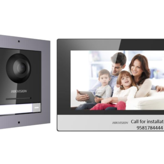 HIKVISION VIDEO INTERCOM KIT DS-KIS602 FOR VILLA OR HOUSE ONLY ONE CALL BUTTON 7INCH COLOR TFT SCREEN BUILT-IN MIC AND SPEAKER