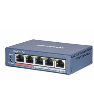 HIKVISION 4PORT FAST ETHERNET SMART POE SWITCH DS-3E1105P-EI NETWORK SWITCH
