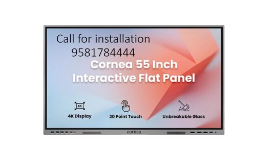 CORNEA 55inch 4K UHD TOUCH SCREEN LED TV Ultra Touch DISPLAY INTERACTIVE FLAT PANEL Monitor(3840 x 2160 Pixels) Android 13 Ideal for Schools ,College, Institute, Home And Office Windows(Optional)