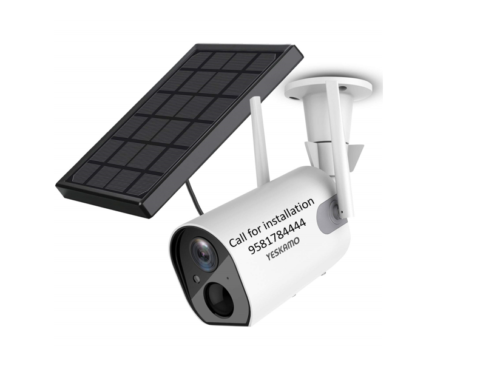 Solar CCTV Camera with Wi-Fi Support Yeskamo 2mp 1080p Audio