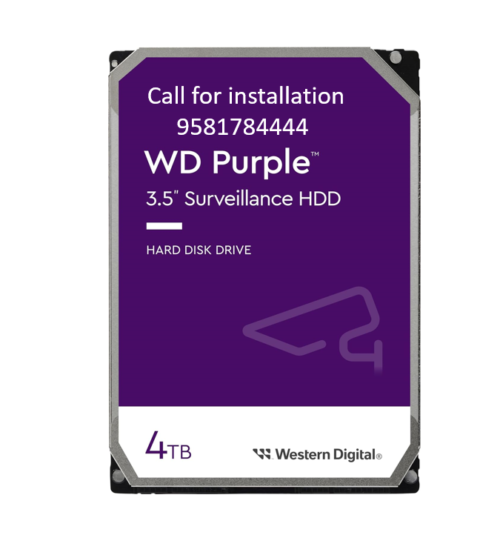Western Digital Purple 4TB CCTV Surveillance Support Upto 64HD CCTV
