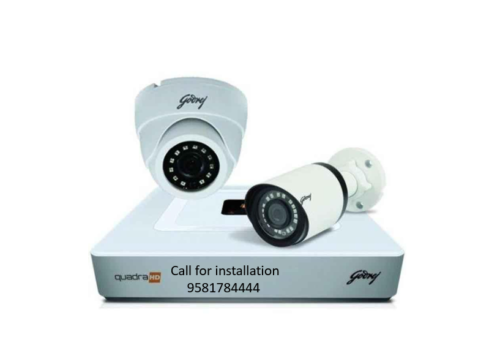 Godrej 2MP 1Dome, 1Bullet 4Channel Full HD CCTV Camera Kit