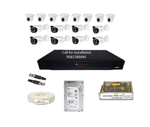 CP Plus 2.4MP 16Channel Cameras Combo Kit with 16Channel DVR