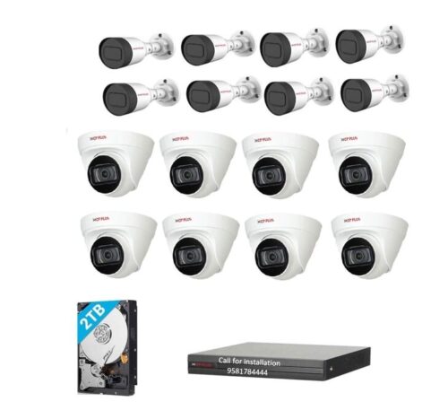 CP PLUS IP 2MP 16Camera 16Channel NVR Combo 8Bullet 8Dome