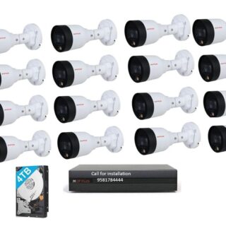 CP PLUS 16Channel NVR 2MP 16Color IP Bullet Cameras Combo