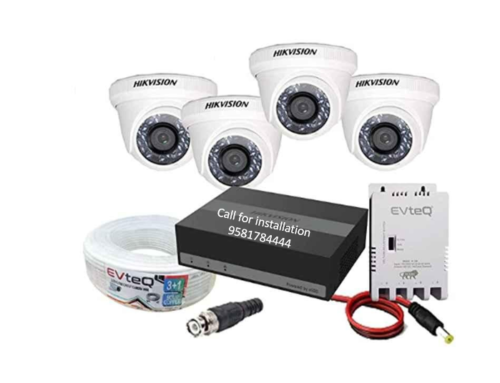 Hikvision 2MP 4Dome 4Channel 300GB Embedded Storage DVR Camera Combo