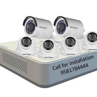 Hikvision 8Channel DVR and 2Bullet 4Dome Cameras Combo 1TB HDD