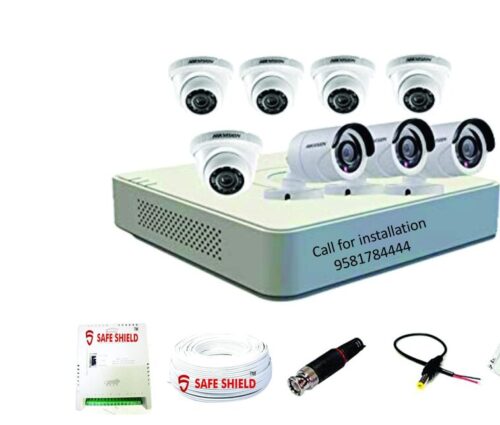 HIKVISION 8Channel DVR 3Bullet 5Dome 3Bullet LED CCTV Camera Combo