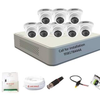 HIKVISION 8Channel DVR 1MP 8Dome LED CCTV Camera combo