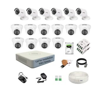 HIKVISION 16Channel DVR with 2MP 10Dome 6Bullet Cameras Combo