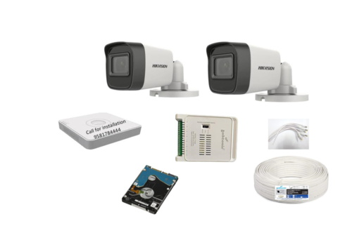Hikvision 5MP Full Combo Kit 4Channel DVR 2Bullet Cameras
