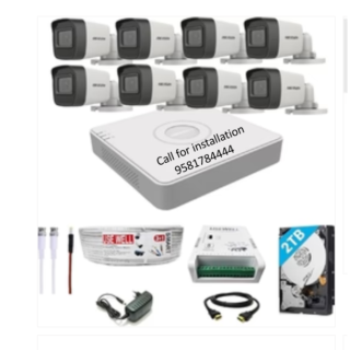 Hikvision 8Channel FHD DVR and 5MP 8Bullet Camera Combo
