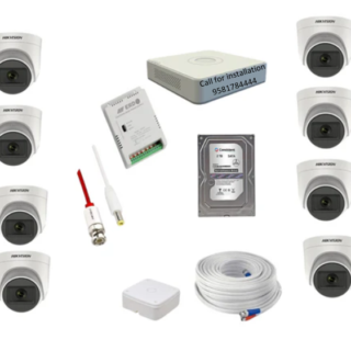 HIKVISION 5MP CCTV Camera Kit 8Ch DVR 8Dome Cameras