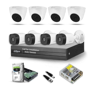 Dahua 5MP 4Dome 4Bullet Camera 8Channel DVR 1TB HDD Combo