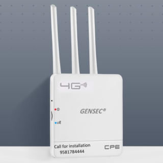 GENSEC 4G Wi-Fi Router SIM Card Slot 3 Antenna