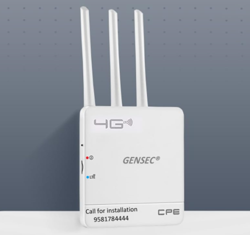 GENSEC 4G Wi-Fi Router SIM Card Slot 3 Antenna