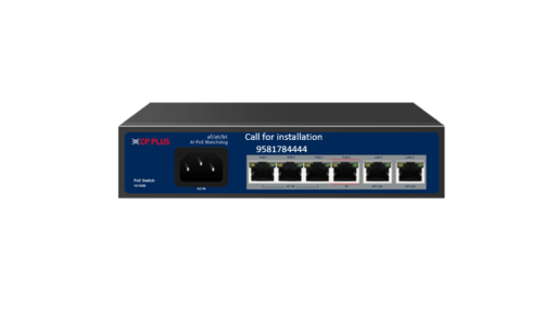 4Ethernet Port CP Plus with 2E 10/100Mbps PoE Switch CP-ANW-HP4H2-N65