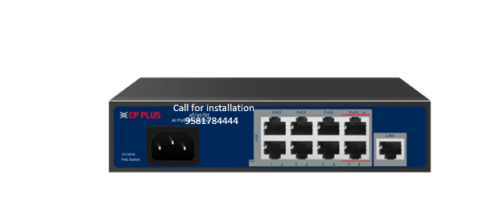 CP Plus CP-ANW-HP8H1-N12 8EP with 1E 10/100Mbps AI PoE Switch