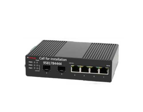 CP Plus 4Port Gigabit and 2Port SFP PoE Switch CP-ANW-GPM4F2T-N12