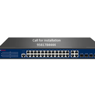 CP Plus CP-DNW-GPM24F4-40-L3 24Port Gigabit and Uplink Ports PoE Switch