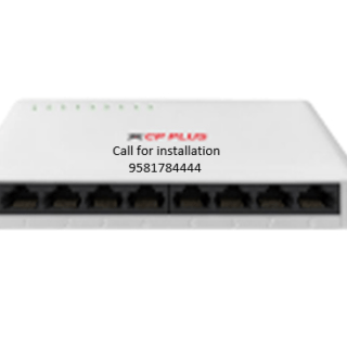 8-Port 10/100/1000Mbps CP Plus Gigabit Ethernet Switch CP-ANW-GS108-M
