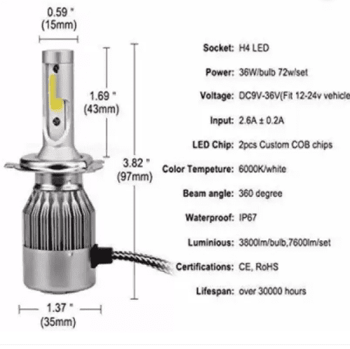 TATA Bolt Car Fog Light High Beam and Low Beam - Image 3