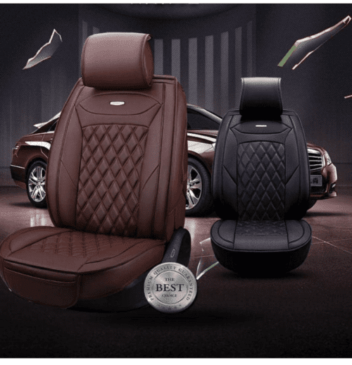 Leather Car Seat Cover Compatible with Volkswagen Polo Black Color - Image 3