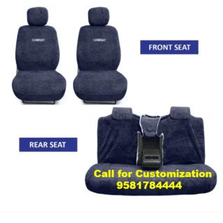 Kia Sonet Car Cotton Washable Seat Cover Blue Color