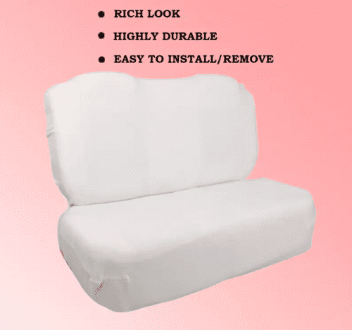 Cotton Car Seat Cover For Toyota Urban Cruiser White Color - Image 4